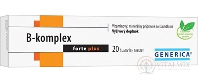 GENERICA B-komplex forte plus tbl eff 1x20 ks