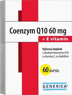 GENERICA Coenzym Q10 60 mg + E vitamin cps 1x60 ks