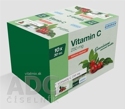 GENERICA Vitamin C 250 mg tbl 10x30 ks (300 ks)