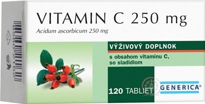 GENERICA Vitamin C 250 mg tbl 1x120 ks