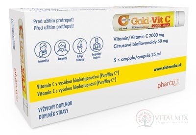 Gold-Vit C 2000 mg shot ampule 5x25 ml