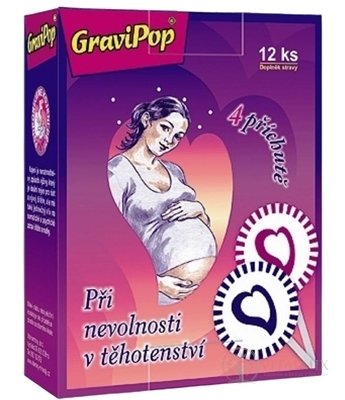 GraviPop lízátko pro těhotné ženy 1x12 ks