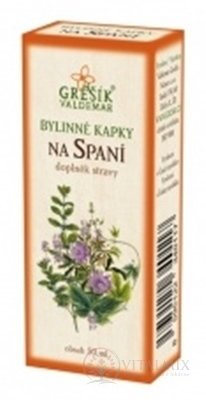 GREŠÍK BYLINNÉ KAPKY NA SPANÍ 1x50 ml