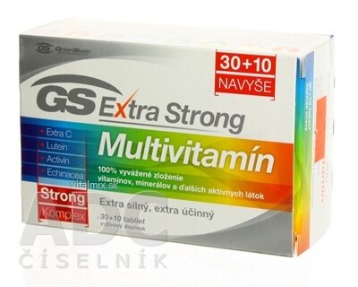 GS Extra Strong Multivitamin tbl 30 + 10 navíc (40 ks)