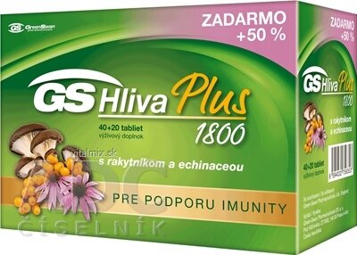 GS Hlíva Plus tbl 40 + 20 zdarma (60 ks)