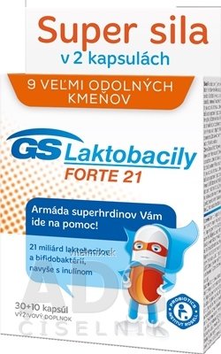 GS Laktobacily FORTE 21 (2017) cps 30 + 10 (40 ks)