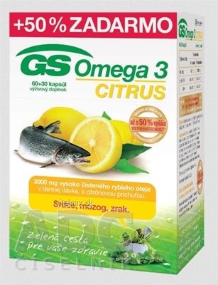 GS Omega 3 CITRUS 2015 cps 60 + 30 (50% zdarma) (90 ks)