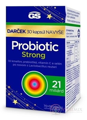 GS Probiotic Strong Dárek cps 70+30 navíc (100 ks)
