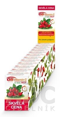 GS Vitamin C 1000 se šipkami AKUT barketa tbl 12x10 ks, 1x1 set