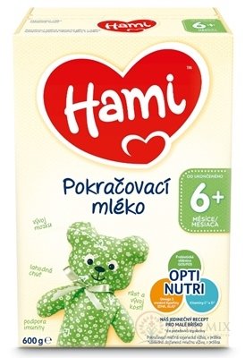 Hami následné mléko (od ukonč. 6. měsíce) pokračovací kojenecká mléčná výživa v prášku 1x600 g