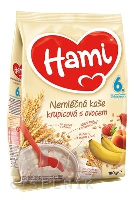 Hami nemléčná kaše krupicová s ovocem (od ukonč. 6. měsíce) 1x180 g