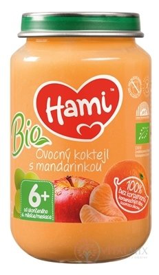 Hami ovocný příkrm BIO Ovocný koktejl s mandarinkou (od ukonč. 6. měsíce) 1x200 g