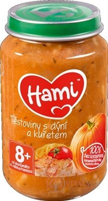 Hami příkrm Těstoviny s dýní a kuřetem (od ukonč. 8. měsíce) 1x200 g