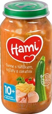 Hami příkrm Penne s tuňákem, rajčaty a cuketou (od ukonč. 10. měsíce) 1x250 g