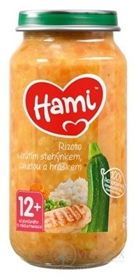 Hami příkrm Rizoto s krůtím stehýnka, cuketou a hráškem (od ukonč. 12. měsíce) 1x250 g