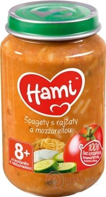 Hami příkrm Špagety s rajčaty a mozzarellou (od ukonč. 8. měsíce) 1x200 g