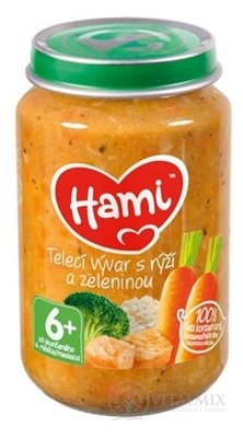 Hami příkrm Telecí vývar s rýží a zeleninou (od ukonč. 6. měsíce) 1x200 g