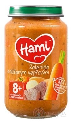 Hami příkrm Zelenina s dušeným vepřovým (od ukonč. 8. měsíce) 1x200 g