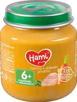 Hami příkrm Zelenina s dušeným jehněčím (od ukonč. 6. měsíce) 1x125 g