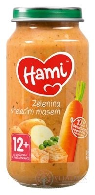 Hami příkrm Zelenina s telecím masem (od ukonč. 12. měsíce) 1x250 g