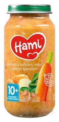 Hami příkrm Brambory s kuřetem, mrkví a jemným špenátem (od ukonč. 10. měsíce) 1x250 g