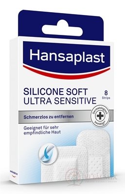 Hansaplast SILICONE SOFT ULTRA SENSITIVE náplast 1x8 ks