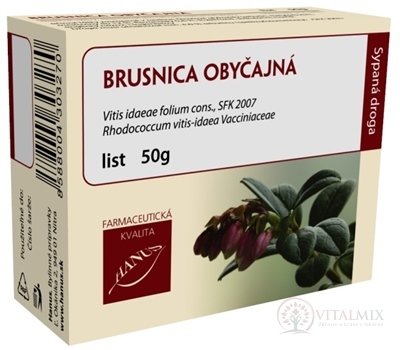 HANUS brusinky obecné LIST vakuové bal. 1x50 g