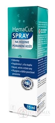 HemaCut SPRAY sprej na hojení poranění kůže 1x15 ml