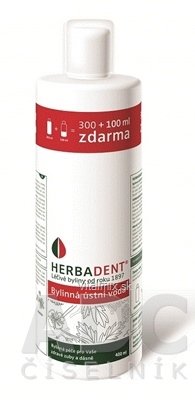 HERBADENT Bylinná ústní voda 300 + 100 ml zdarma (400 ml)
