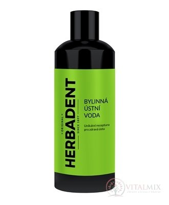 HERBADENT original Bylinná ústní voda NEW 1x400 ml