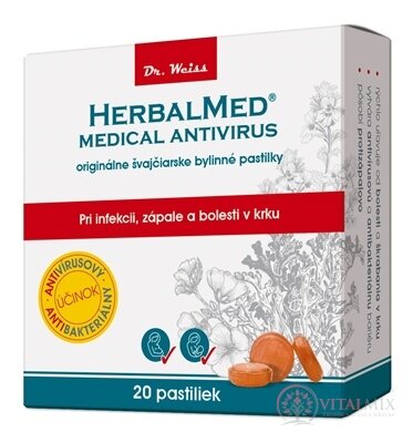 HERBALMED MEDICAL - Dr.Weiss bylinné pastilky 1x20 ks