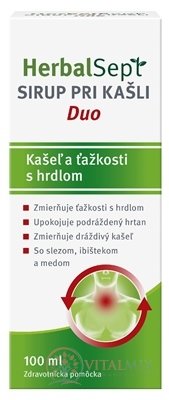 HerbalSept SIRUP PŘI KAŠLI Duo 1x100 ml