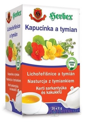 HERBEX Lichořeřišnice a tymián nálevový sáčky 20x2 g (40 g)