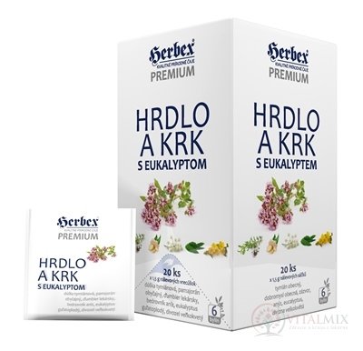 HERBEX Premium HRDLO A KRK s eukalyptem bylinná směs, čaj 20x1,5 g (30 g)