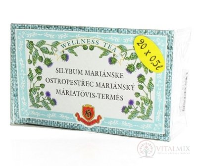 HERBEX Ostropestřec mariánský bylinný čaj 20x3 g (60 g)