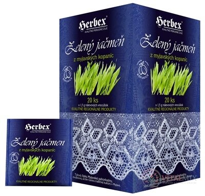 HERBEX ZELENÝ JEČMEN z myjavských kopanic nálevové sáčky 20x1,5 g (30 g)