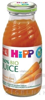 HiPP 100% BIO Mrkvová šťáva (od ukonč. 4. měsíce) 1x200 ml