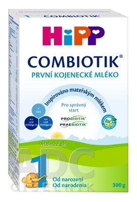 HiPP 1 BIO Combiotik (inov.2020) počáteční mléčná kojenců. výživa (od narození) 1x300 g