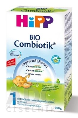 HiPP 1 BIO Combiotik počáteční mléčná kojenců. výživa (od narození) 1x300 g