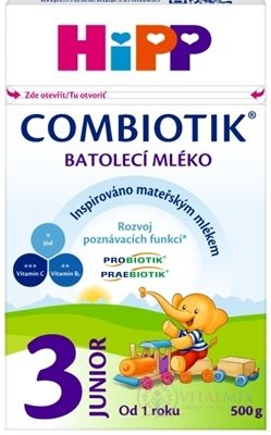 HiPP 3 JUNIOR Combiotik mléčná batolecí výživa (od 1 roku) 1x500 g