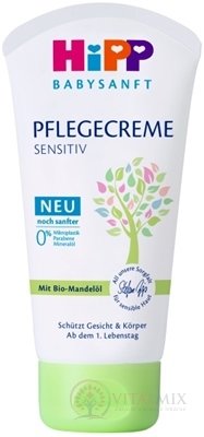 HiPP BABYSANFT Dětský krém na obličej a tělo sensitive, od narození (inov.2022) 1x75 ml