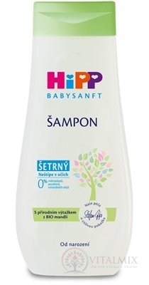 HiPP BABYSANFT Šampon šetrný, s výtažkem z Bio mandlí (inov.2022) 1x200 ml