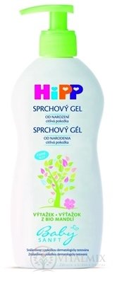HiPP Babysanft Dětský sprchový gel na tělo a vlasy 1x400 ml