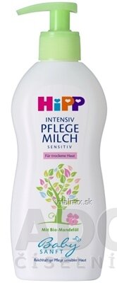HiPP Babysanft Tělové mléko sensitiv, pro suchou pokožku 1x300 ml
