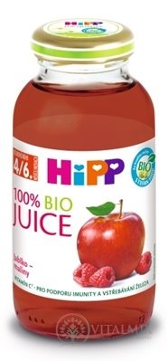 HiPP BIO Jablečno - malinová ŠŤÁVA (od ukončeného 4. měsíce) 1x200 ml