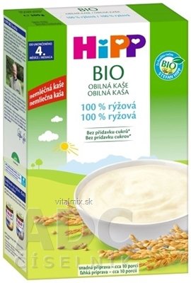 HiPP BIO Obilná kaše 100% rýžová nemléčná (od ukonč. 4 .mesiaca) 1x200 g