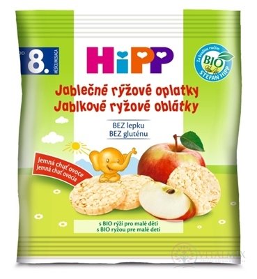 HiPP BIO oplatka Jablečno rýžové (od ukonč. 7. měsíce) 1x30 g