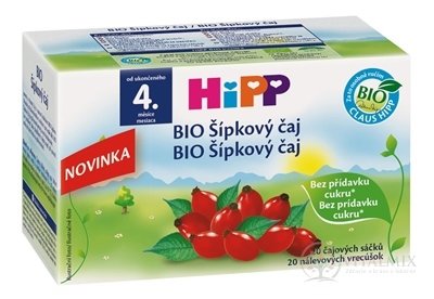 HiPP BIO Šípkový čaj (od ukonč. 4. měsíce) nálevové sáčky 20x2 g (40 g)