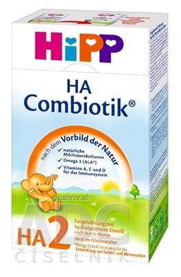 HiPP HA 2 Combiotik (nová 2015) instantní následná kojenců. výživa (od ukonč. 6. měsíce) 1x500 g