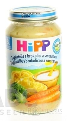 HiPP Příkrm Tagliatelle, brokolice, smetana Junior menu (od ukonč. 8. měsíce) 1x220 g